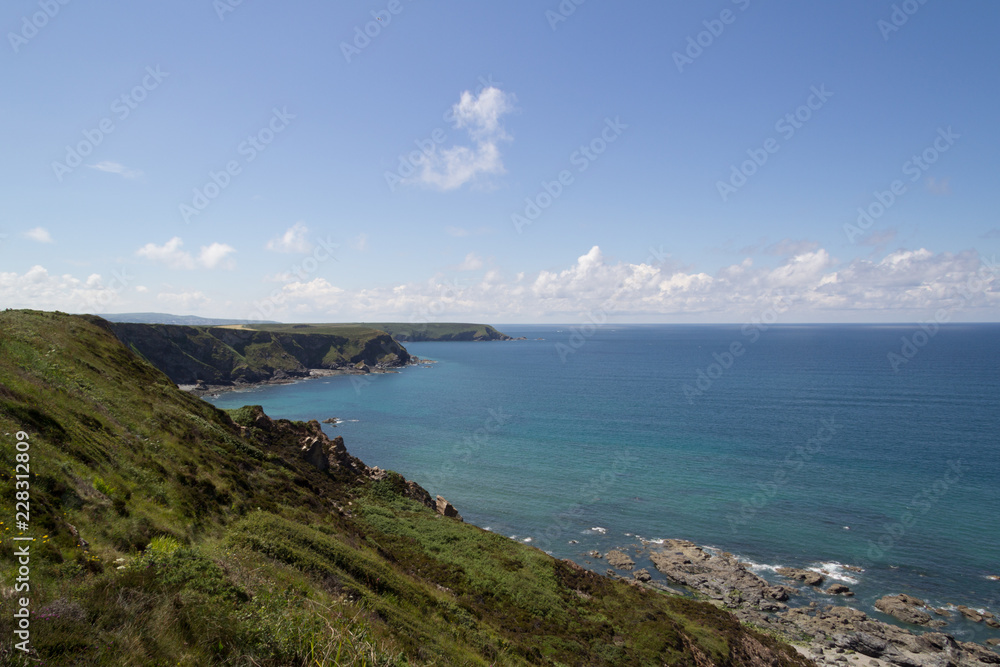 Fototapeta premium Cliffs at The Godrevy Heritage Coast in Cornwall