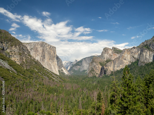 Half Dome Tunnel View, El Capitan Rock, Yosemite Valley National Park, California, USA