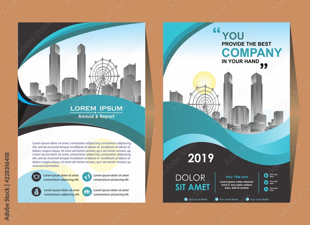 Corporate flyer, layout template. with elements and placeholder for picture. Corporate flyer, layout template. with elements and placeholder for picture.