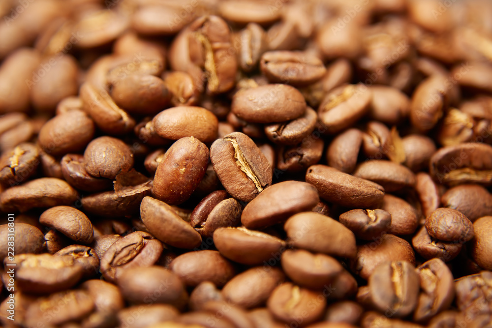 Roasted coffee background