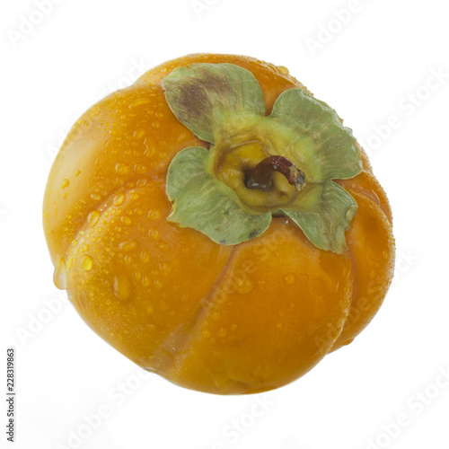 persimmon isolated on white background