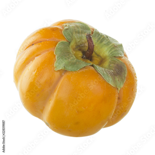 persimmon isolated on white background photo