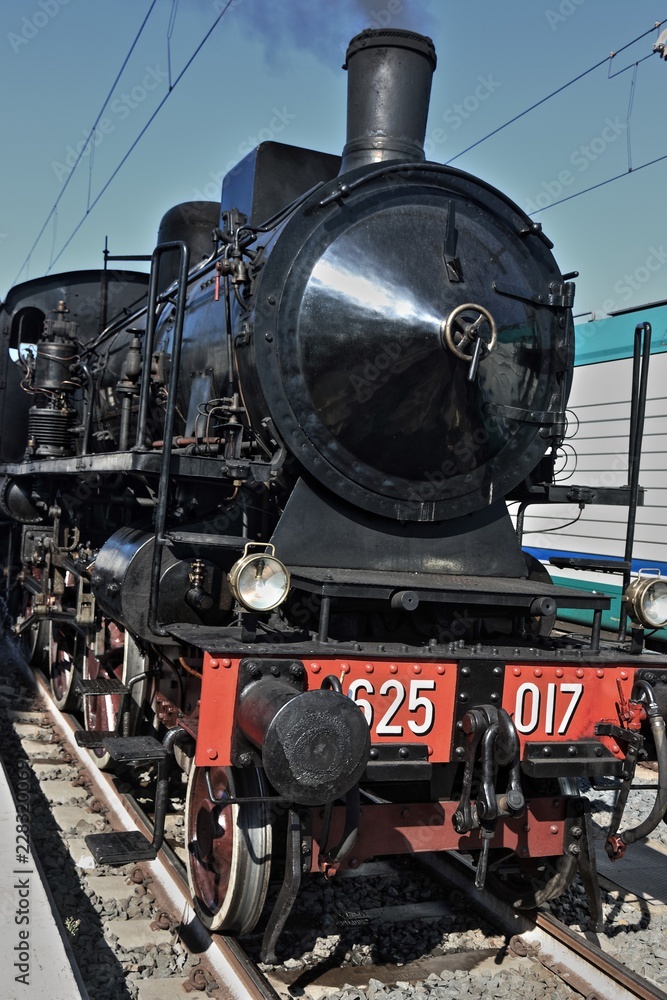 Naklejka premium Antico treno a vapore nella Stazione Termini di Roma