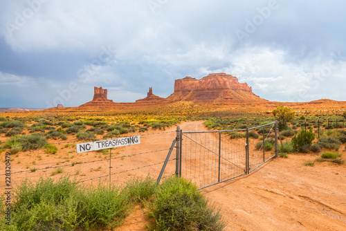 No Trespassing, Monument Vally, UT photo