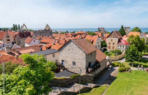 view of old town of gotland photo