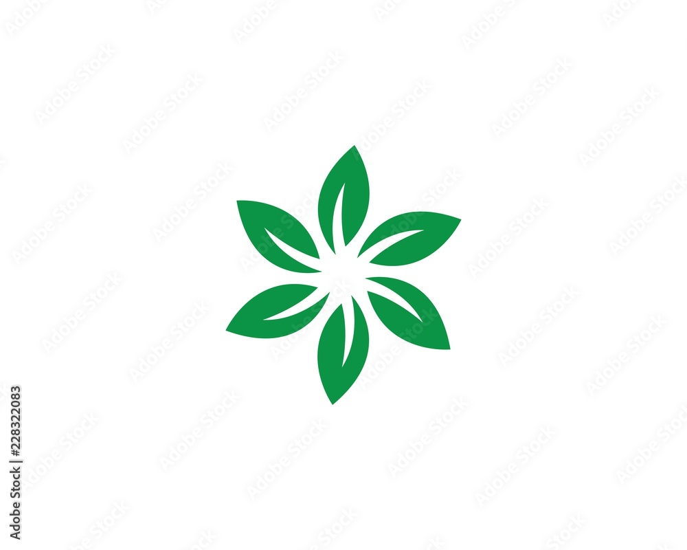 Logos of green leaf ecology Logos of green leaf ecology