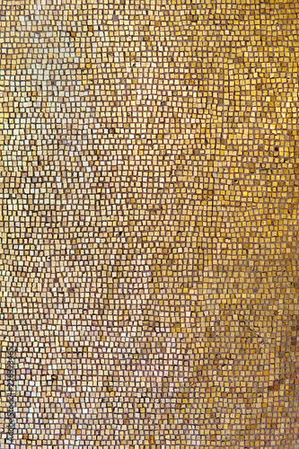 Gold mosaic wall background