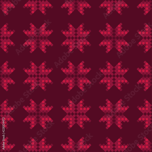 Seamless vector background with decorative snowflakes. Winter pattern. Can be used for wallpaper  textile  invitation card  wrapping  web page background.
