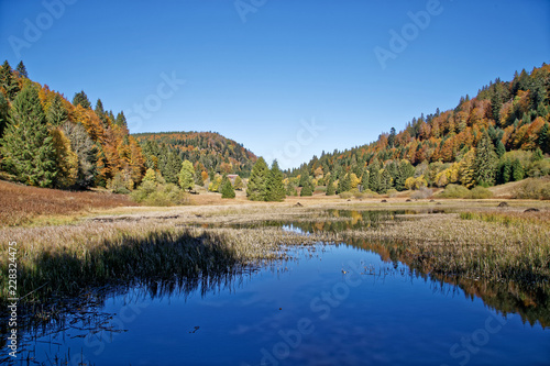 Lac des Vosges en automne