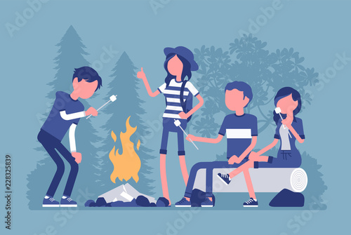 Campfire outdoor fun