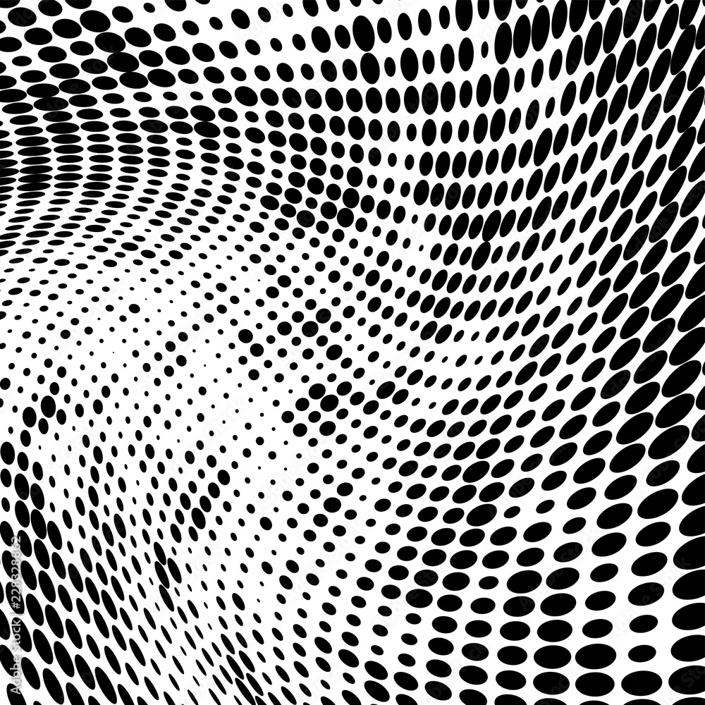 Black and white pattern halftone Black and white pattern halftone