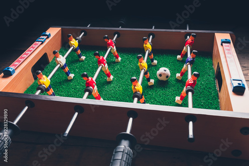 table football soccer kicker game players