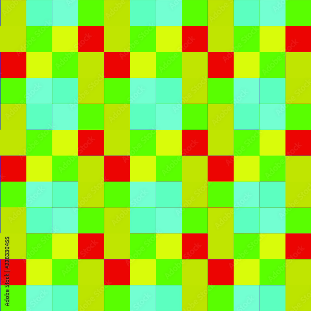 Seamless pattern background from a variety of multicolored squares.