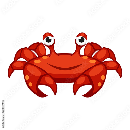 Cartoon vector crab character