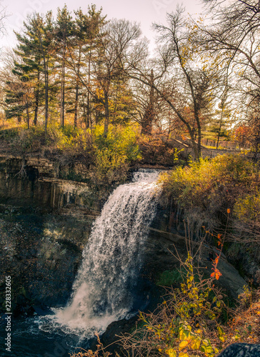 Minnehaha Falls in Autumn
