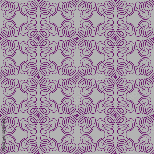 Seamless texture of geometric, floral ornament. decorative square background with hand drawn Indonesian tribal ornament. Vector illustration. Ready for textile design, fabric, and interior design.