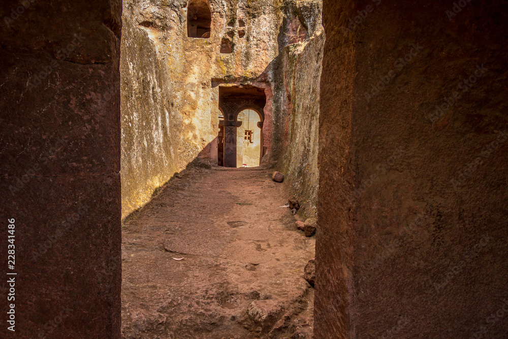Inside the rock-hewn churches of Lalibela, Ethiopia