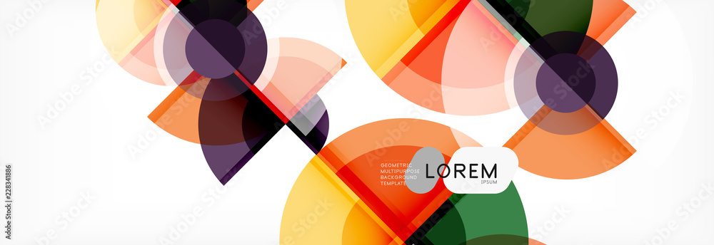 Abstract background bright circles geometric design Abstract background bright circles geometric design