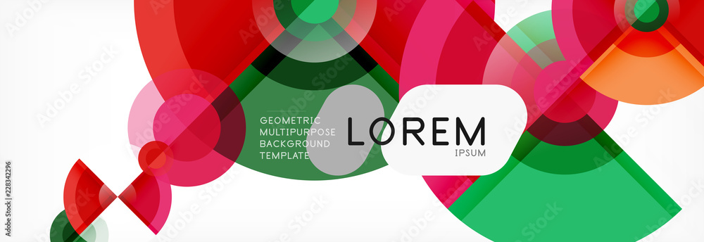 Vector fantastic circle modern geometric background template Vector fantastic circle modern geometric background template