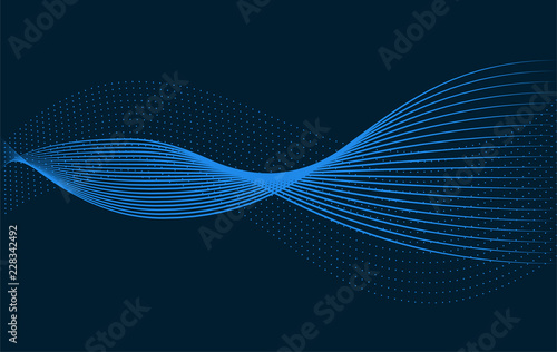 Abstract Background. Wave lines illustration
