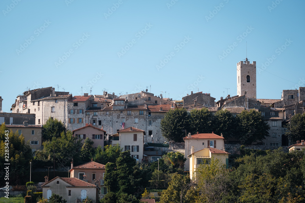 View of medieval town of Vence France	