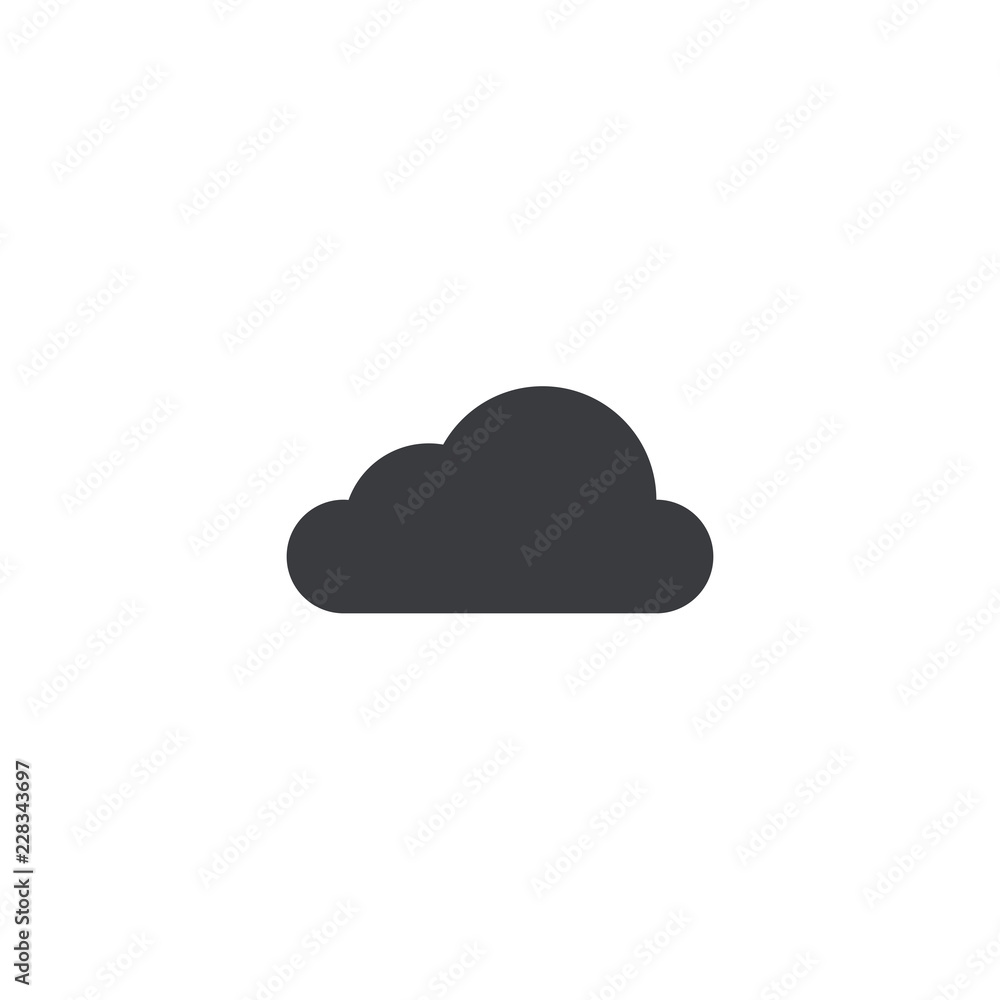 Cloud icon. Vector cloud shape. Element for design mobile app or website. Backup sign Cloud icon. Vector cloud shape. Element for design mobile app or website. Backup sign