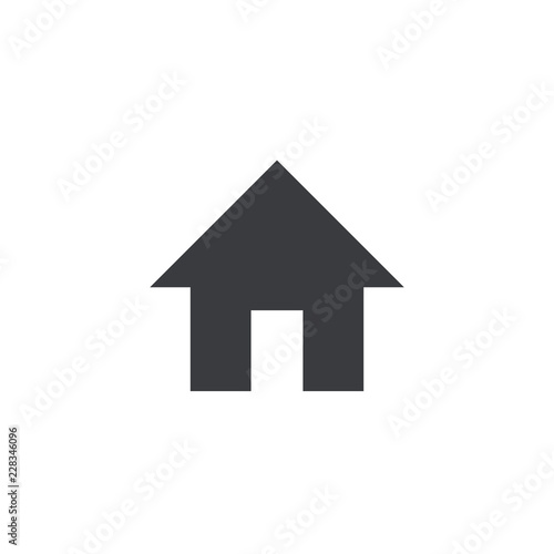 Home icon. Vector house shape. Element for design mobile app or website. Interface button
