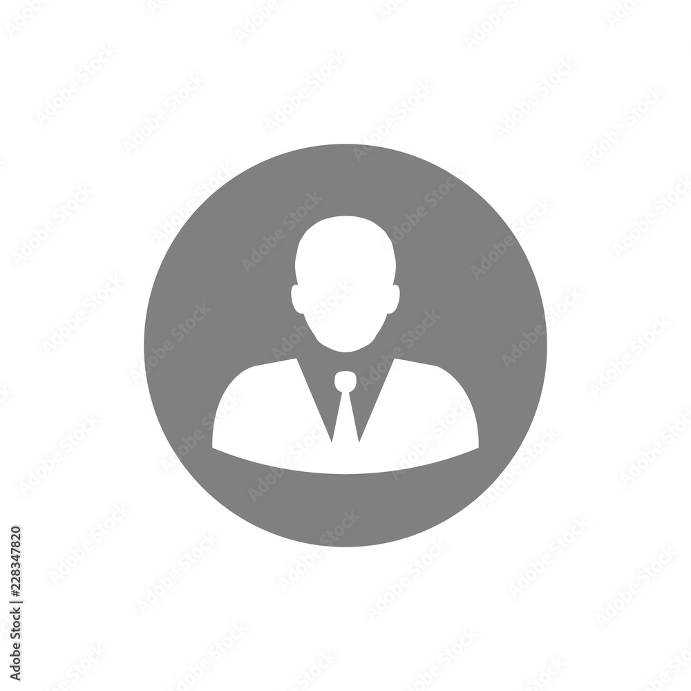 Business, businessman icon. Vector illustration, flat design. Business, businessman icon. Vector illustration, flat design.