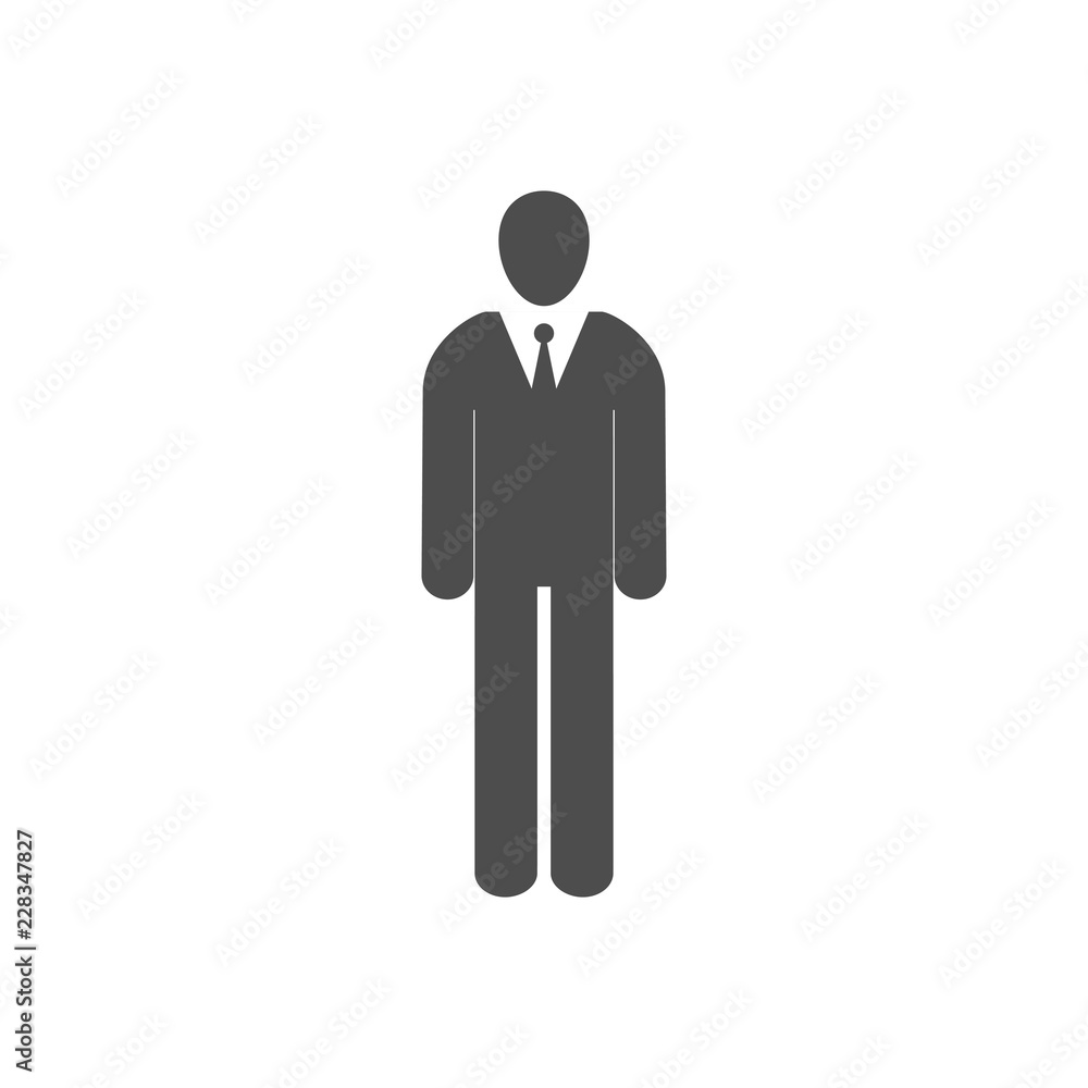 Business, businessman icon. Vector illustration, flat design. Business, businessman icon. Vector illustration, flat design.