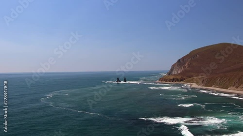 Wonderful view of the cliffs of the Sea of Japan