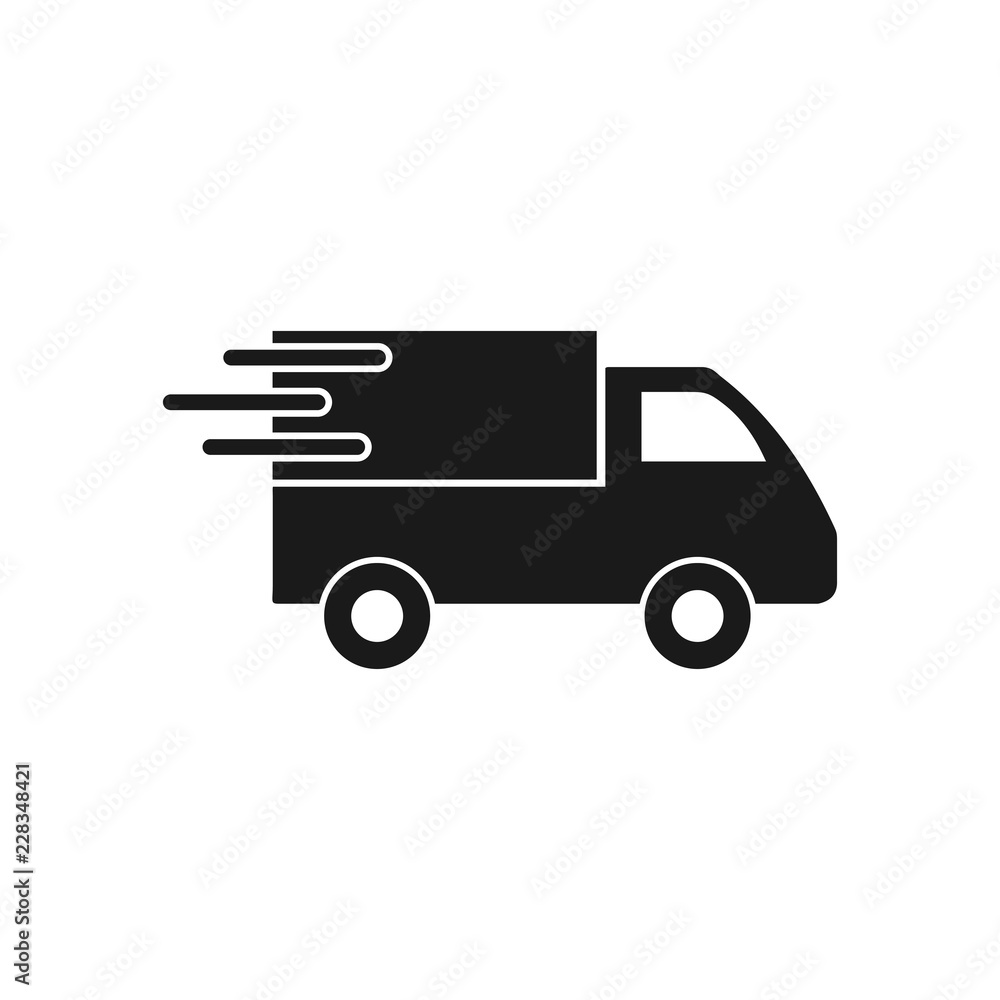 Truck icon. Delivery icon. Fast shipping delivery truck flat icon for apps and web. Truck icon. Delivery icon. Fast shipping delivery truck flat icon for apps and web.