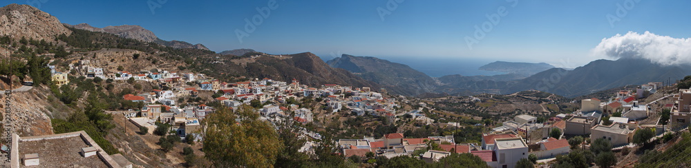 Mountain village Othos on Karpathos in Greece