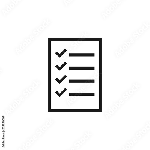 checklist icon. checklist checkboard icon vector