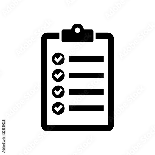 checklist icon. checklist checkboard icon vector