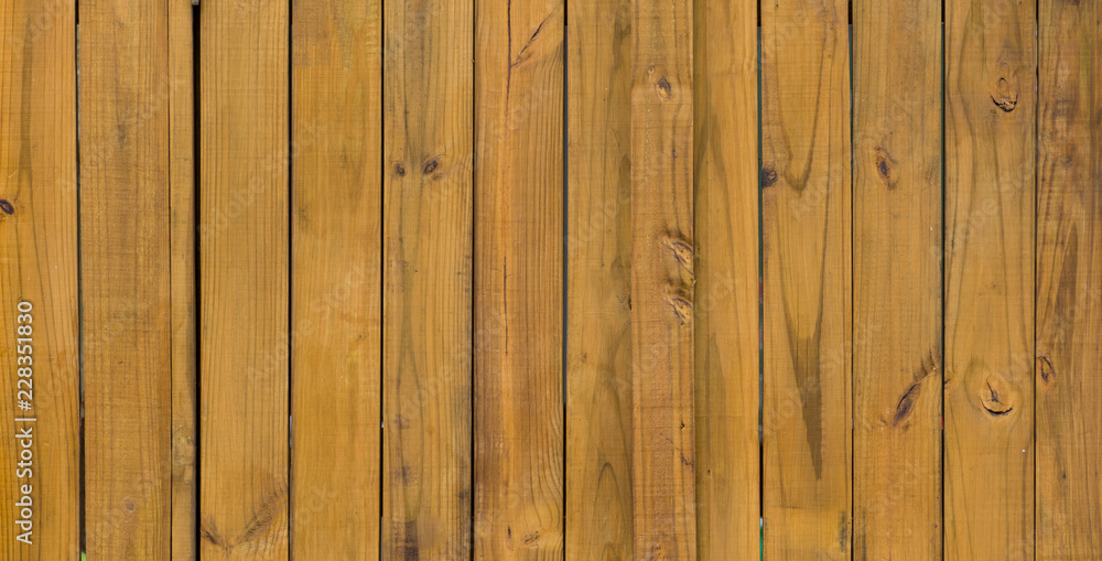 Naklejka premium Wooden plank wall background