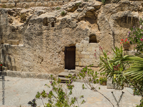The Garden Tomb, rock tomb in Jerusalem, Israel