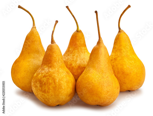 yellow bosc pears