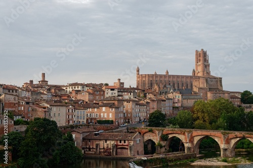 Panorama view of the french city of Albi