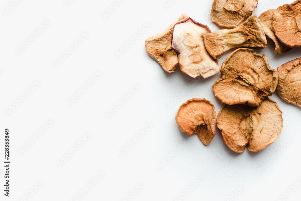 preparations for the winter, dried apples, sliced ​​apples