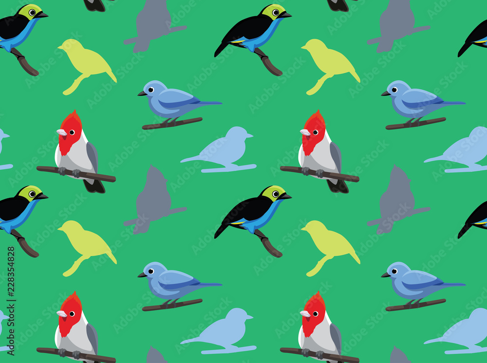 Fototapeta premium Bird Cardinal Tanager Wallpaper 2