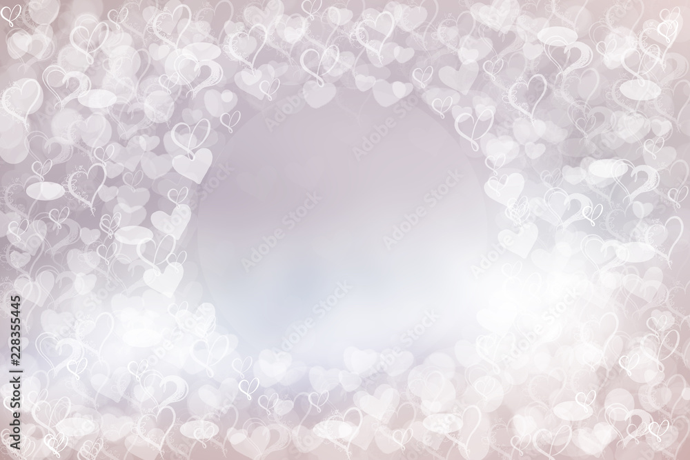 Abstract festive blur bright pink pastel background with white hearts love bokeh for valentine or wedding card. Space for design. Card concept. Abstract festive blur bright pink pastel background with white hearts love bokeh for valentine or wedding card. Space for design. Card concept.
