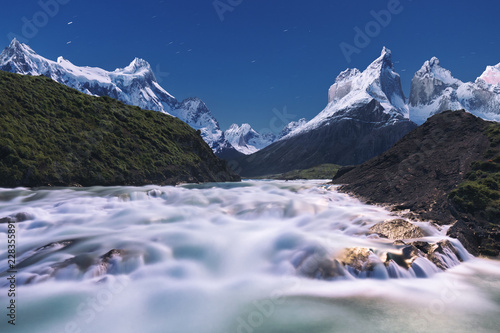 Snow capped mountains 
