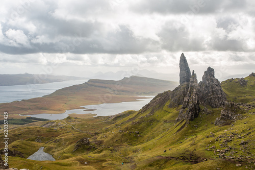 The Old Man of Storr on the Isle of Skye in the Highlands of Scotland