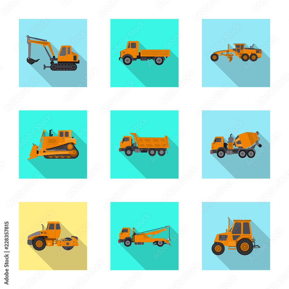 Vector illustration of build and construction symbol. Set of build and machinery stock vector illustration. Vector illustration of build and construction symbol. Set of build and machinery stock vector illustration.