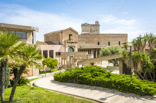 indoor garden to the National Archaeological Museum in the Castle district of Cagliari (The Cidadel of museums), Sardinia. The Museum is in the historic center of Cagliari