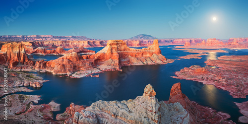 Mountains surrounded by water