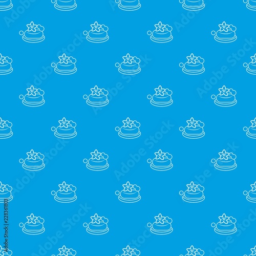 Eco spa soap pattern vector seamless blue repeat for any use photo