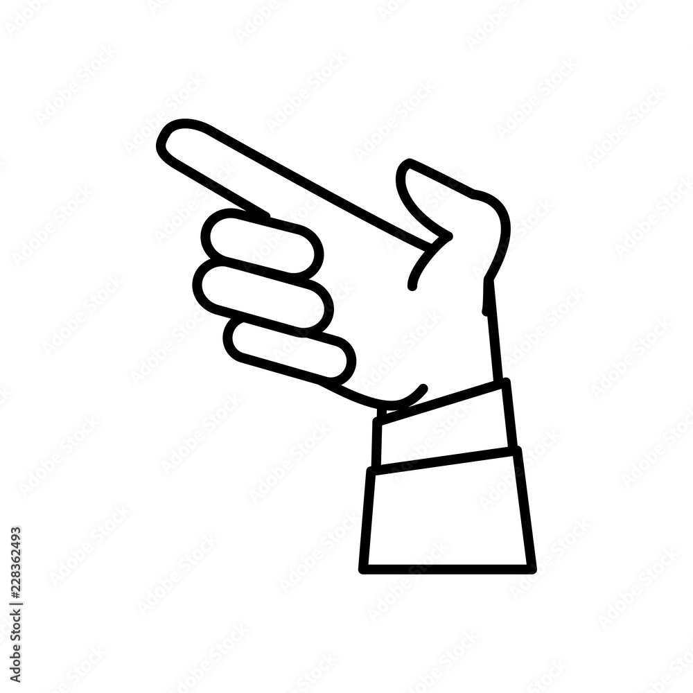 hand pointing with index finger hand pointing with index finger