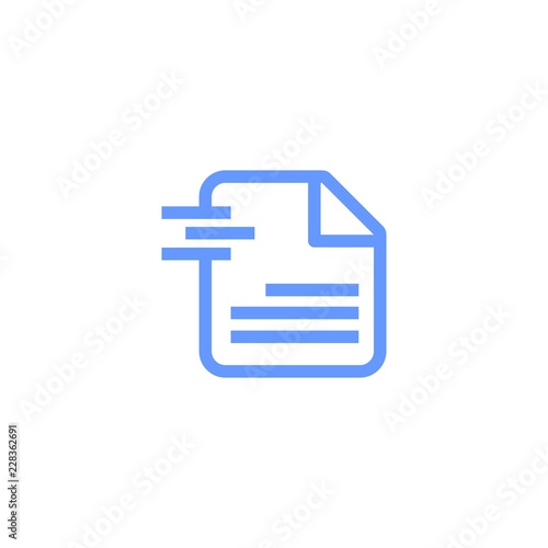 paper fold for file vector logo design