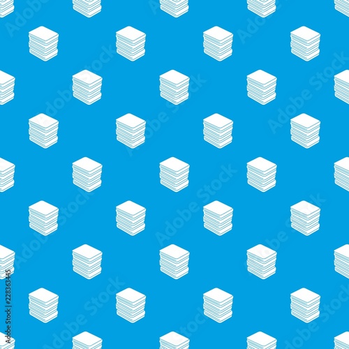 Arranged clothes pattern vector seamless blue repeat for any use